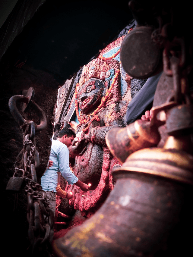 Cinematic temple ritual photography from MezuStudio